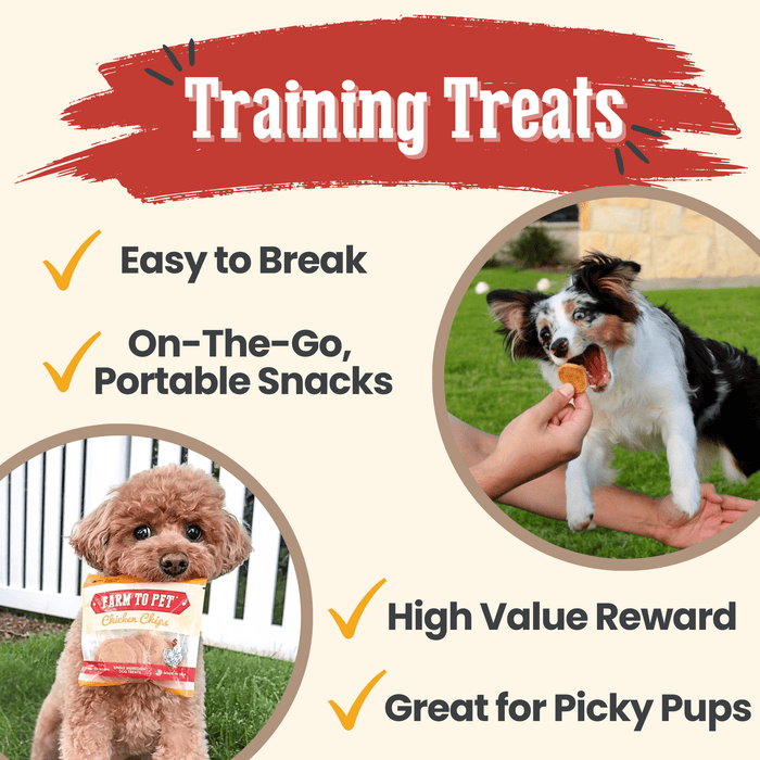 Farm to Pet Chicken Chips Snack Pack Training Dog Treats Bundles
