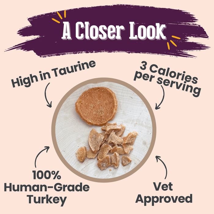 Farm to Pet Turkey Crumbles Grain-Free Cat Treats 3 oz