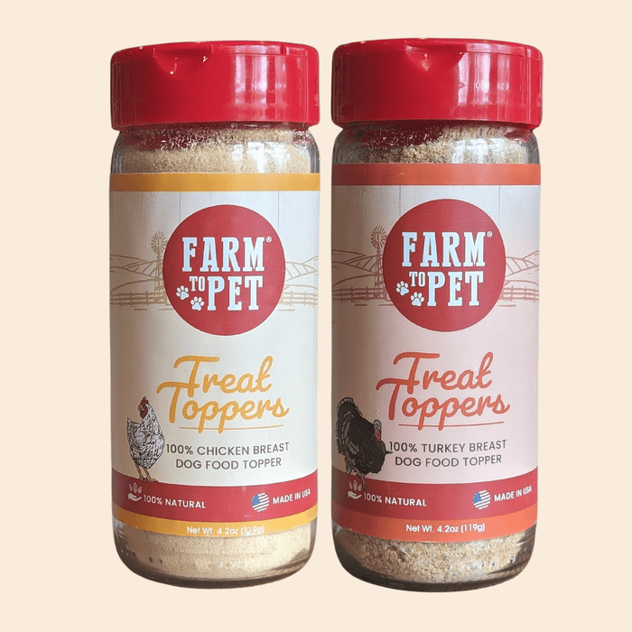 Farm to Pet Chicken & Turkey Dog and Cat Food Topper Bundle