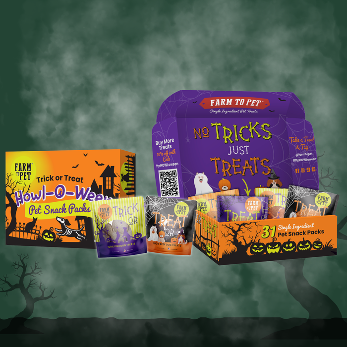 Farm To Pet Halloween 31 Snack Pack Dog Treat Box