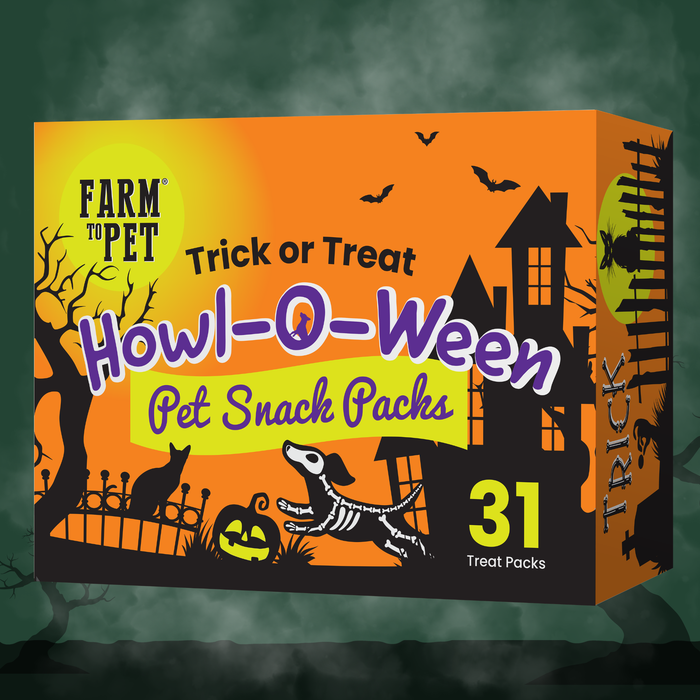 Farm To Pet Halloween 31 Snack Pack Dog Treat Box