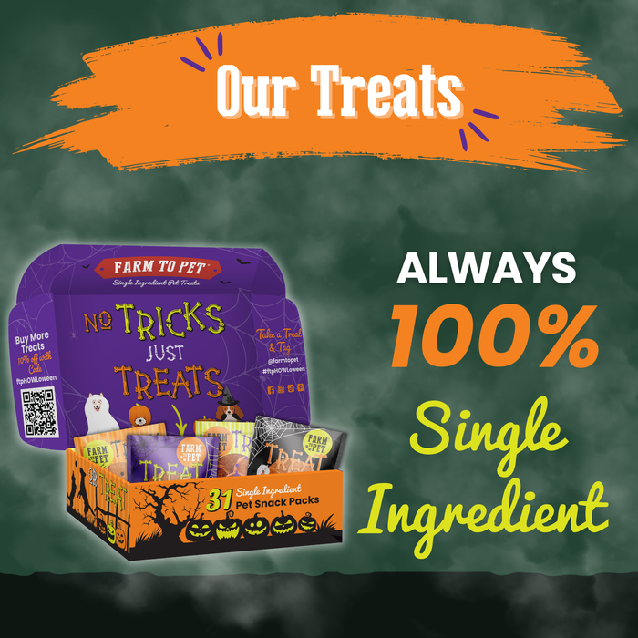 Farm To Pet Halloween 31 Snack Pack Dog Treat Box