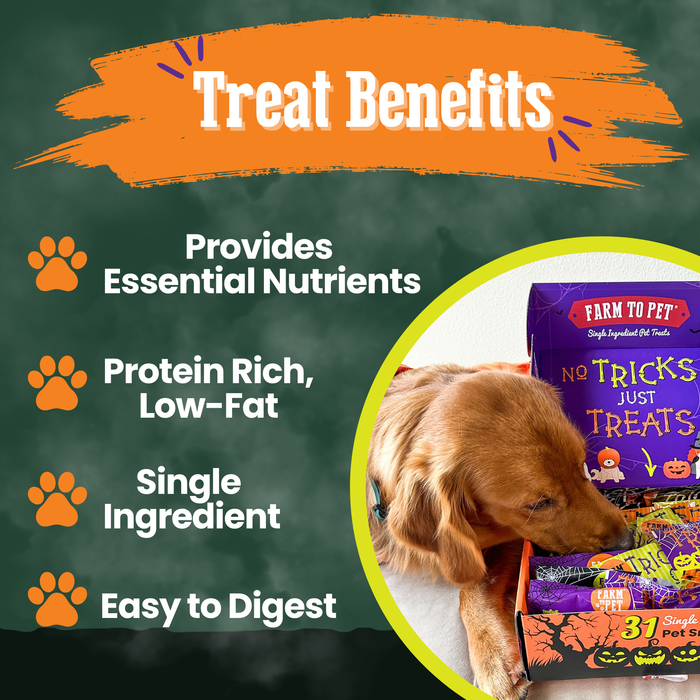 Farm To Pet Halloween 31 Snack Pack Dog Treat Box