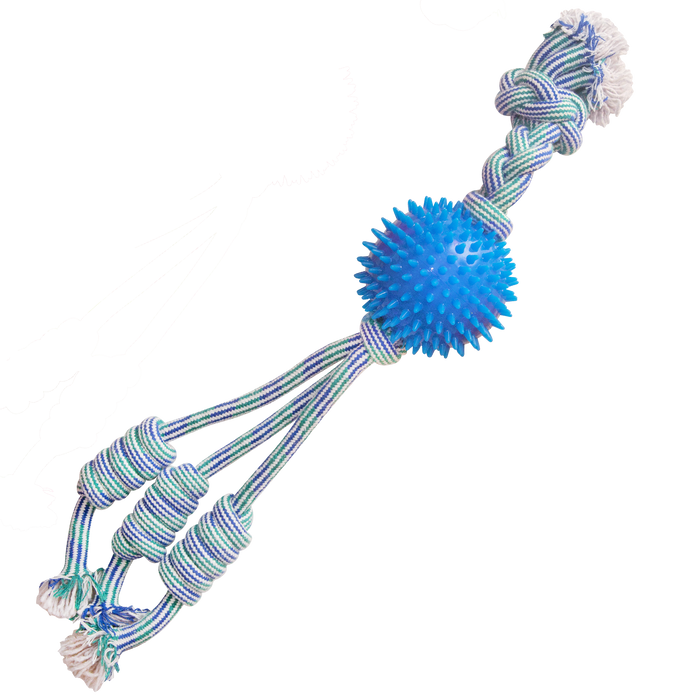 SnugArooz Feel'N Spikey Rope Dog Toy