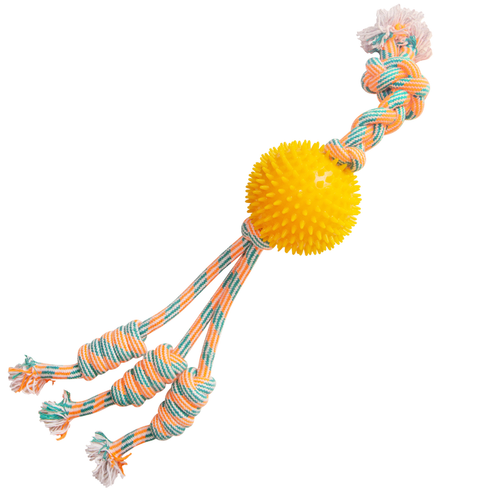 SnugArooz Feel'N Spikey Rope Dog Toy
