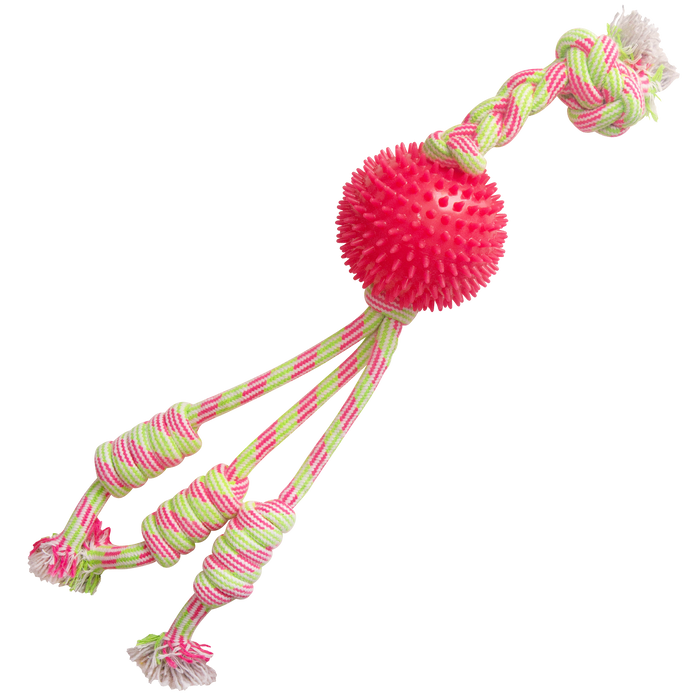 SnugArooz Feel'N Spikey Rope Dog Toy