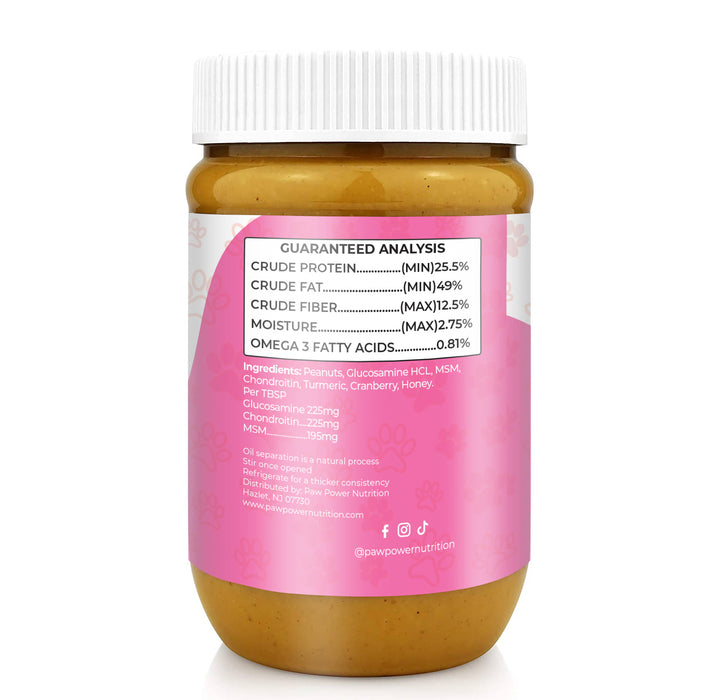 Paw Power Nutrition Dawg Butter Berry Food topper Flexible for Hips & Joints