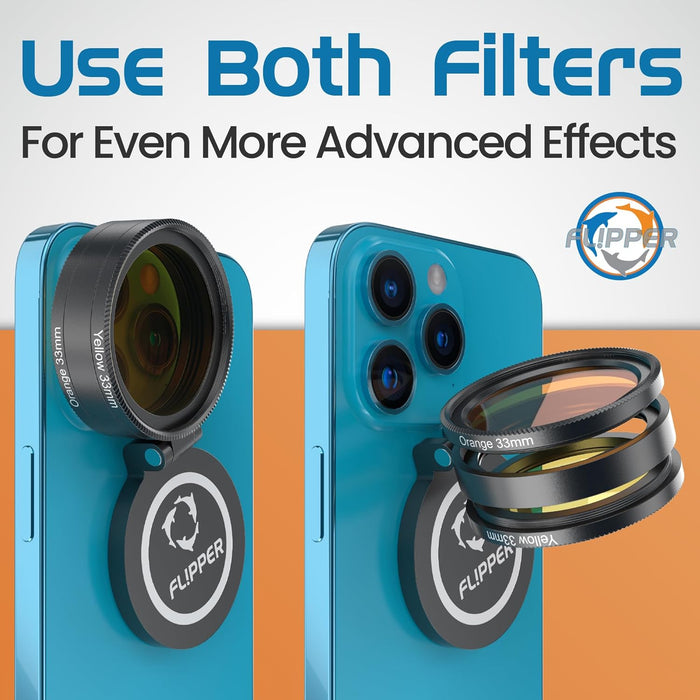 Flipper Aquarium Products - Flipper Flip-Kick Phone Filter Aquarium Reef Lens with Orange and Yellow Lenses - 5 - Image 10