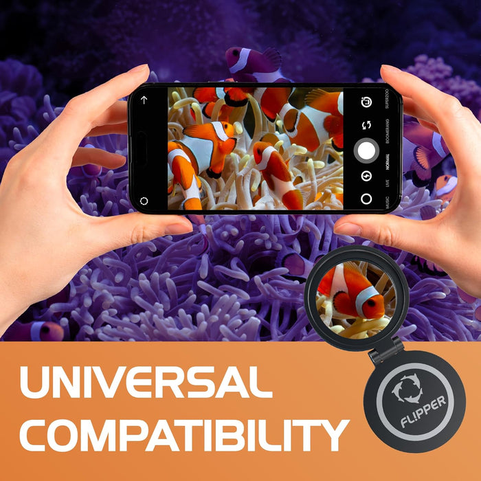 Flipper Aquarium Products - Flipper Flip-Kick Phone Filter Aquarium Reef Lens with Orange and Yellow Lenses - 7 - Image 10