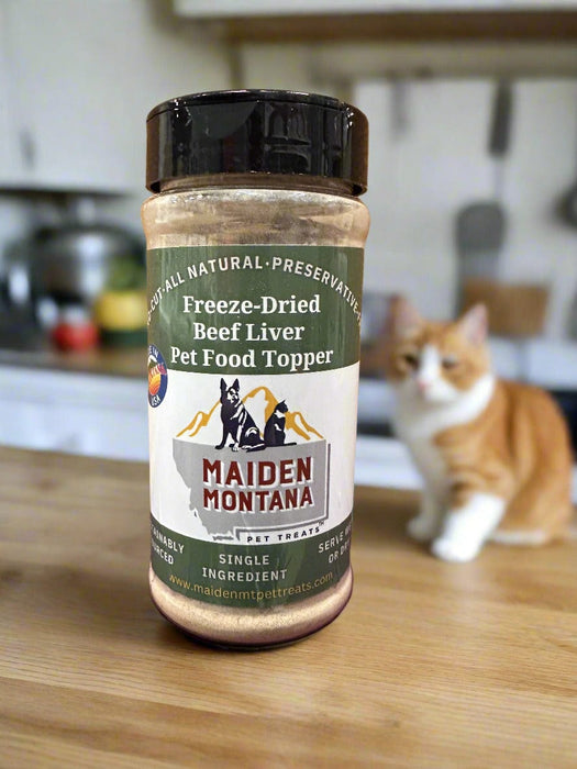 Maiden Montana Freeze-Dried Beef Liver Food Topper 7.5 oz