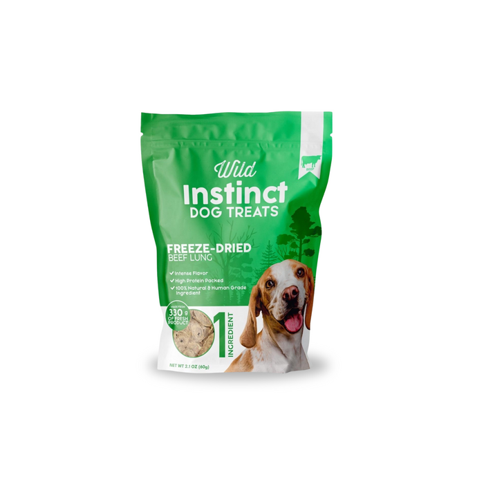 Wild instinct Pet Freeze-Dried Beef Lung for Dogs 2.1 oz