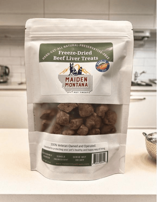 Maiden Montana Freeze Dried Beef Liver Treats 4oz