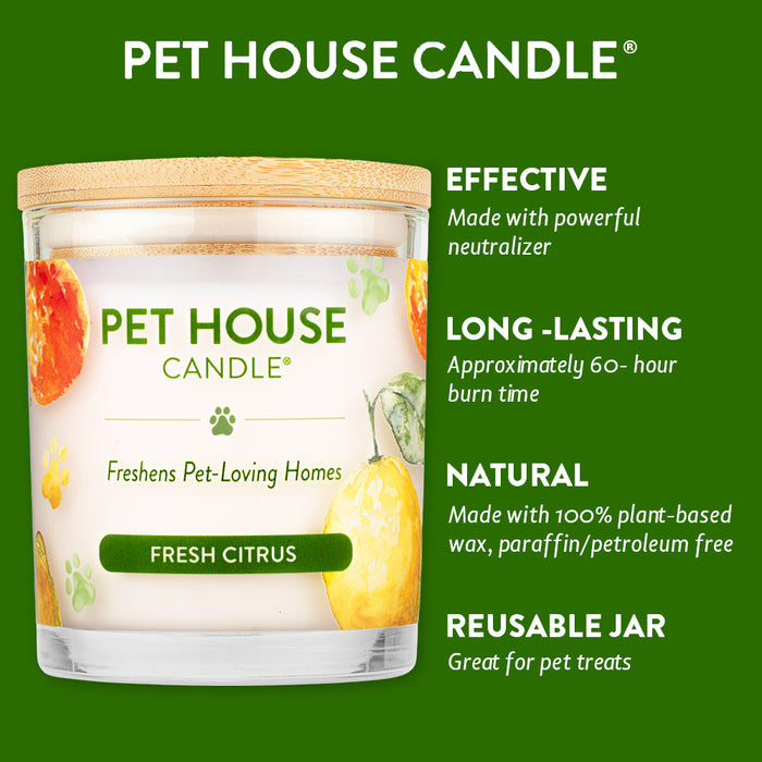 One Fur All Fresh Citrus Candle