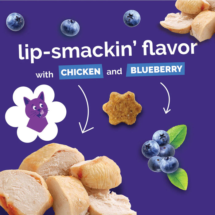 Fruitables Limited Ingredient Crunchy Cat Treats Chicken w/Blueberry 2.5oz