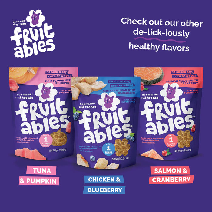 Fruitables Limited Ingredient Crunchy Cat Treats Chicken w/Blueberry 30oz