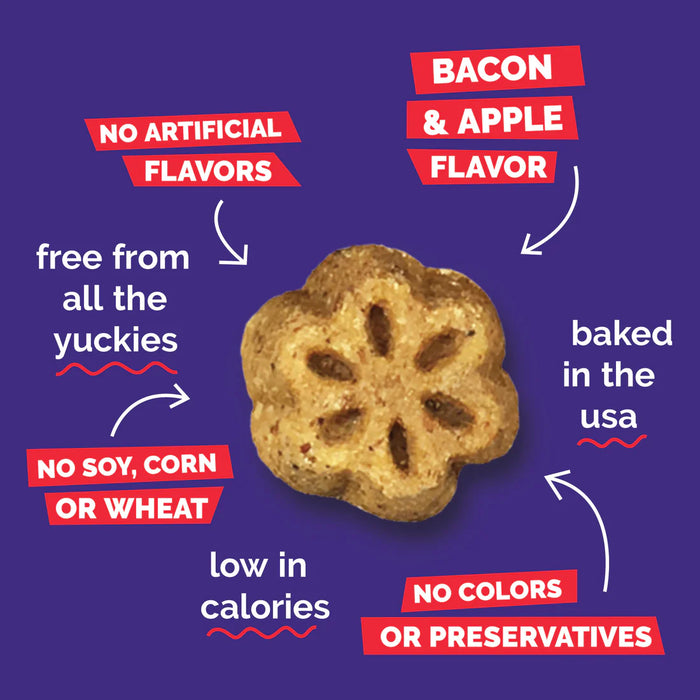 Fruitables Skinny Minis Soft Dog Treats Apple Bacon 5oz