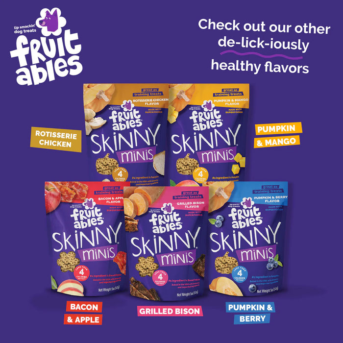 Fruitables Skinny Minis Soft Dog Treats Rotisserie Chicken 5oz