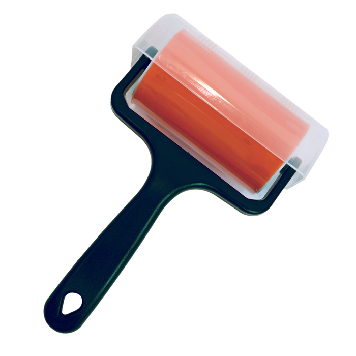 Goo-Eez Washable Lint Cleaning Roll, Grey & Orange