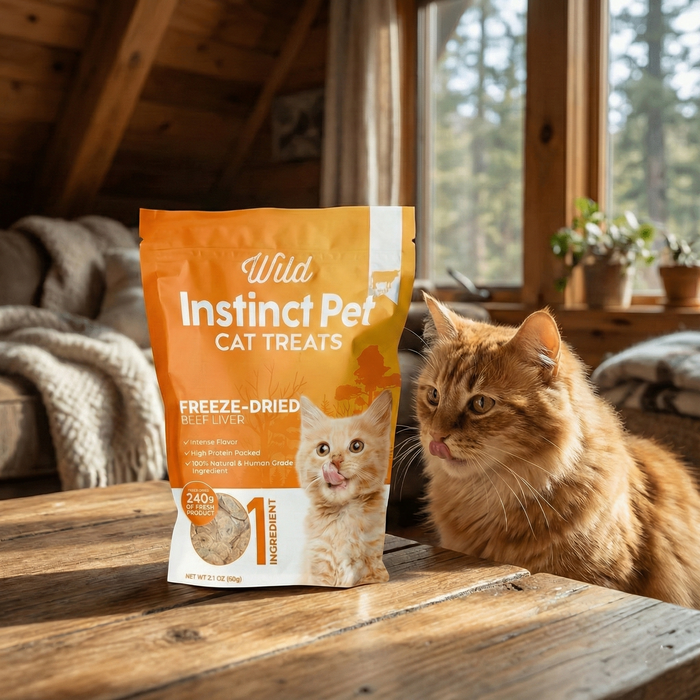 Wild instinct Pet Freeze-Dried Beef Liver for Cats