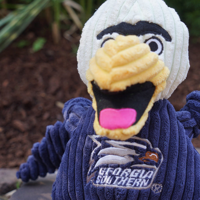 HuggleHounds NCAA Georgia Southern University, Gus the Eagle Knottie® Plush Dog Toy
