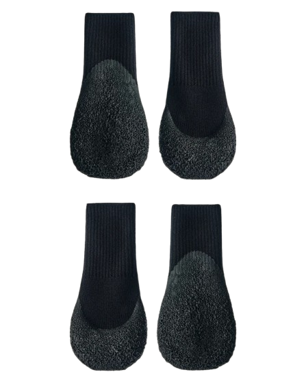 Goo-Eez Lites All Season Terrain Dog Booties, Black, XXL 4-pack
