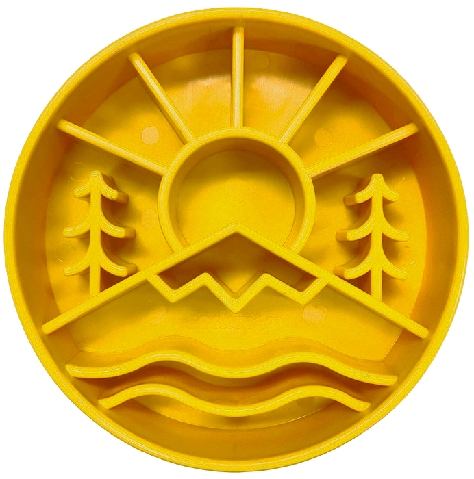 SodaPup Great Outdoors Design eBowl Enrichment Slow Feeder Bowl for Dogs