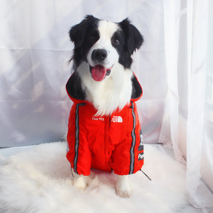 Furr Baby Gifts Dog Face Windproof Waterproof Reflective Pet Cat Dog Jacket