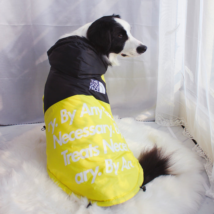 Furr Baby Gifts Dog Face Windproof Waterproof Reflective Pet Cat Dog Jacket