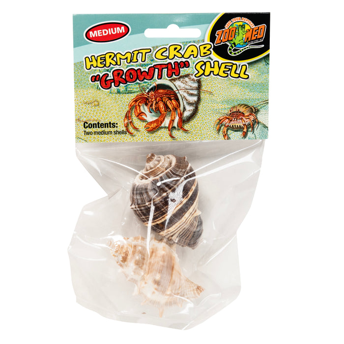 Zoo Med Hermit Crab Growth Shell Assorted MD 2pk