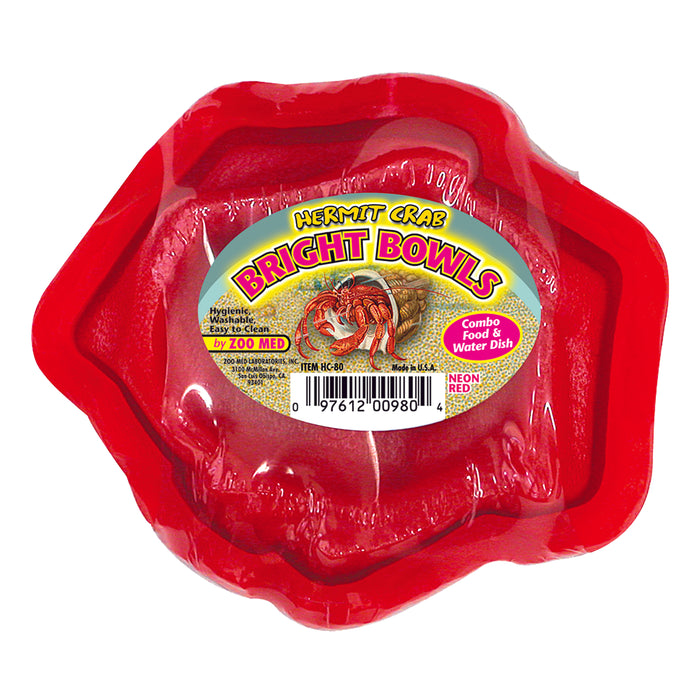 Zoo Med Hermit Crab Bright Bowl Neon Red