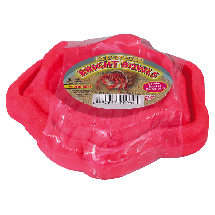 Zoo Med Hermit Crab Bright Bowl Neon Red