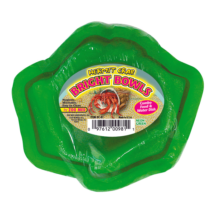 Zoo Med Hermit Crab Bright Bowl Neon Green