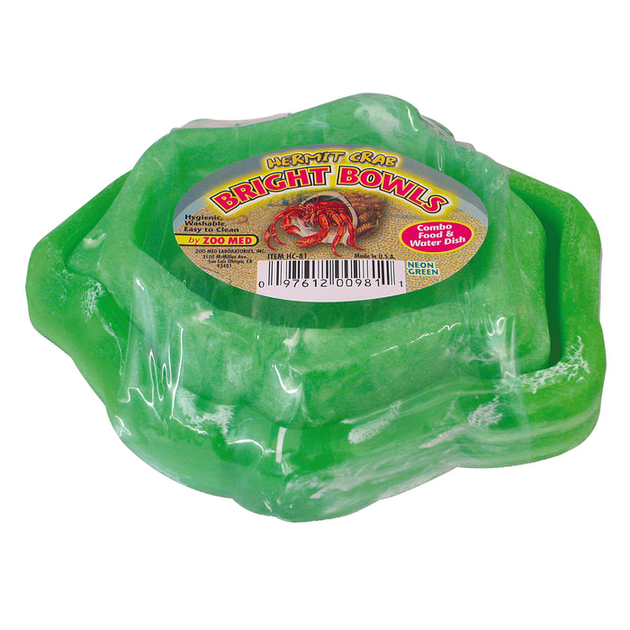 Zoo Med Hermit Crab Bright Bowl Neon Green