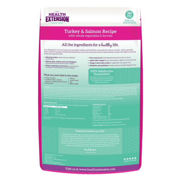 Health Extension Grain Free Turkey & Salmon Recipe - 1 - Image 9