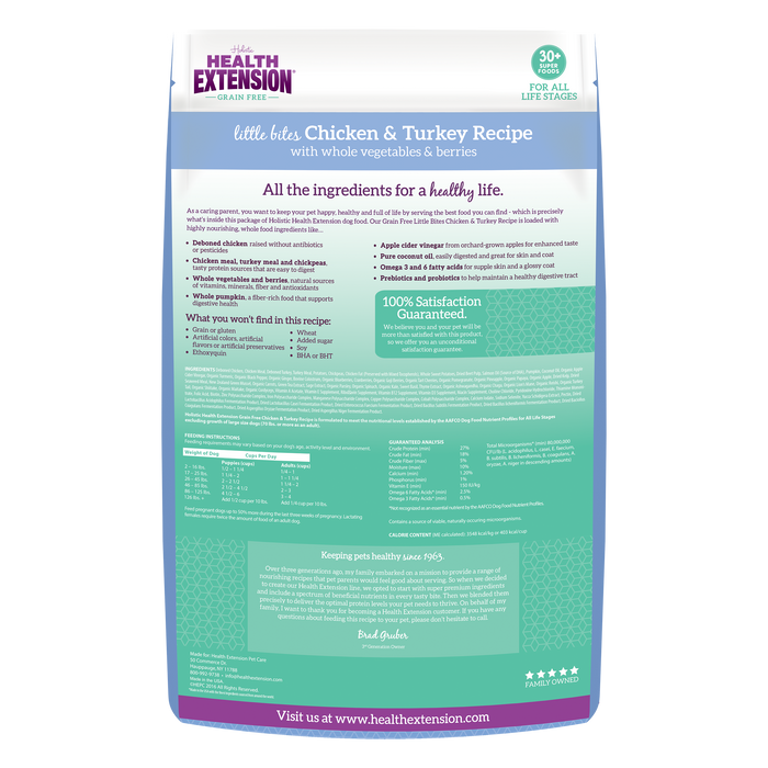 Health Extension Grain Free Chicken & Turkey Little Bites Recipe - 1 - Image 10