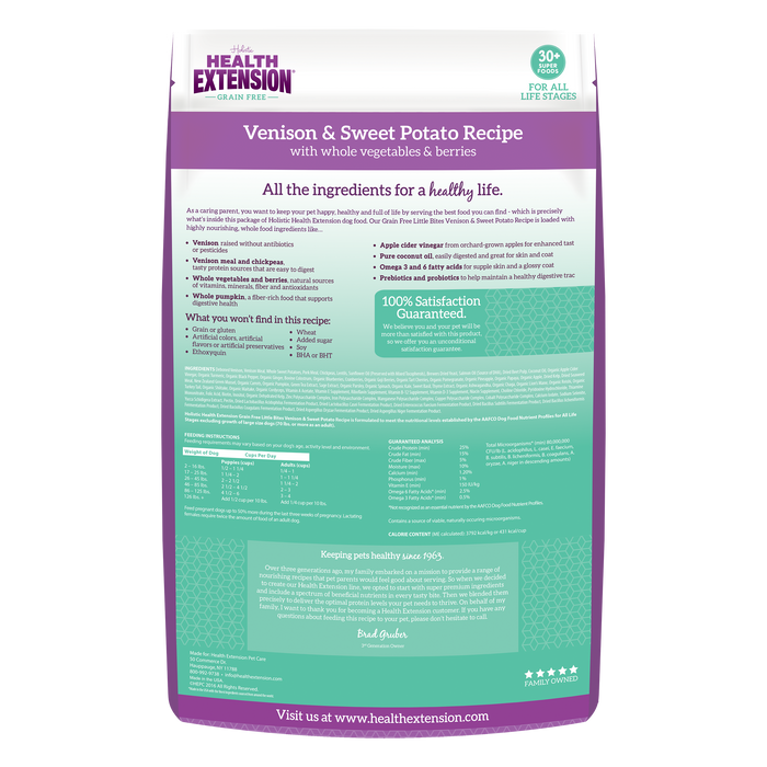 Health Extension Grain Free Venison & Sweet Potato Little Bites Recipe - 1 - Image 10