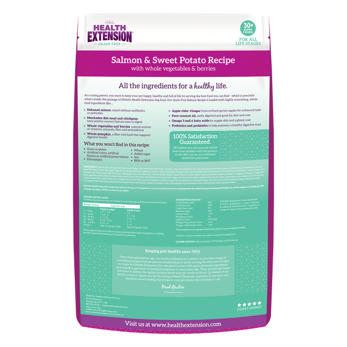 Health Extension Grain Free Salmon & Sweet Potato Recipe - 1 - Image 11