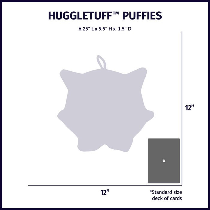 HuggleHounds HuggleTuff™ Puffies Woodland Friends Plush Dog Toys (Pack of 3)