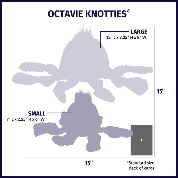 HuggleHounds Octavie Octopus Knottie® Plush Dog Toy