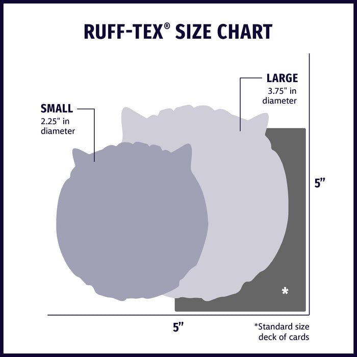 HuggleHounds Assorted Ruff-Tex® HuggleMutt™ Latex Balls Dog Toys, (Pack of 3) Large