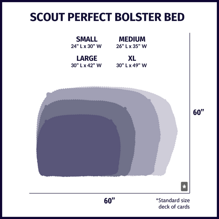 HuggleHounds Scout Perfect Bolster Dog Bed