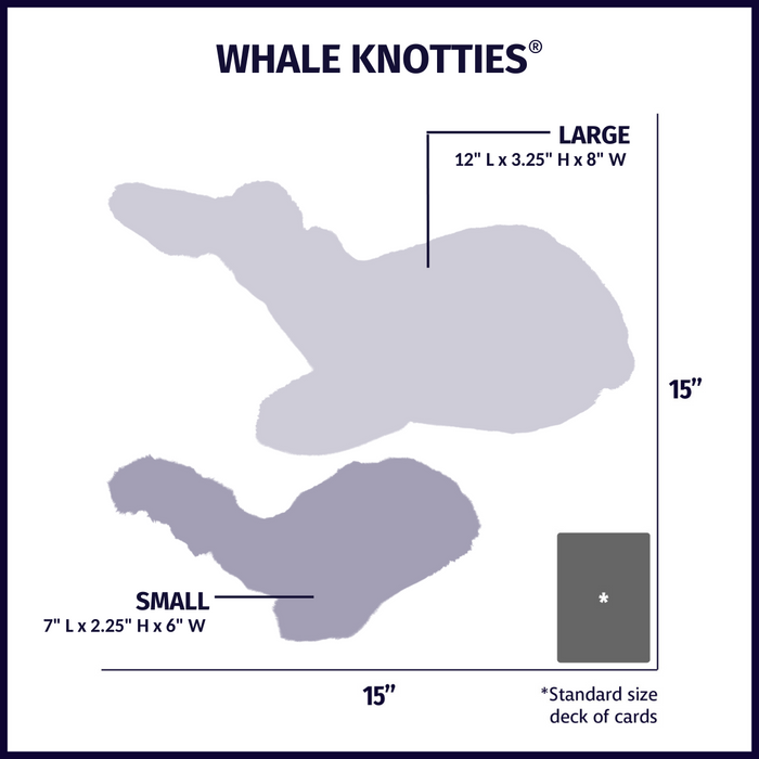 HuggleHounds Mobie Whale Knottie® Plush Dog Toy