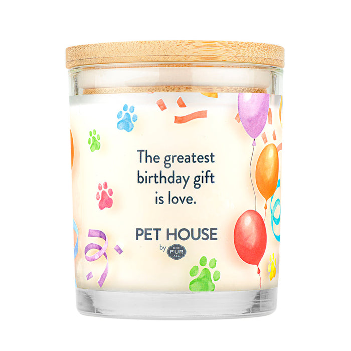 One Fur All Happy Birthday Candle