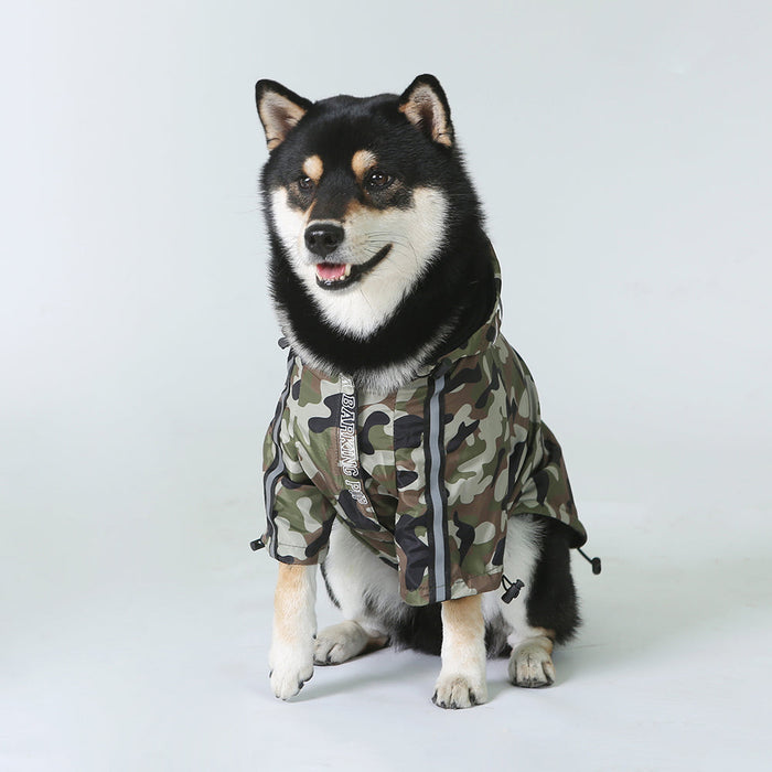 Furr Baby Gifts Dog Face Windproof Waterproof Reflective Pet Cat Dog Jacket