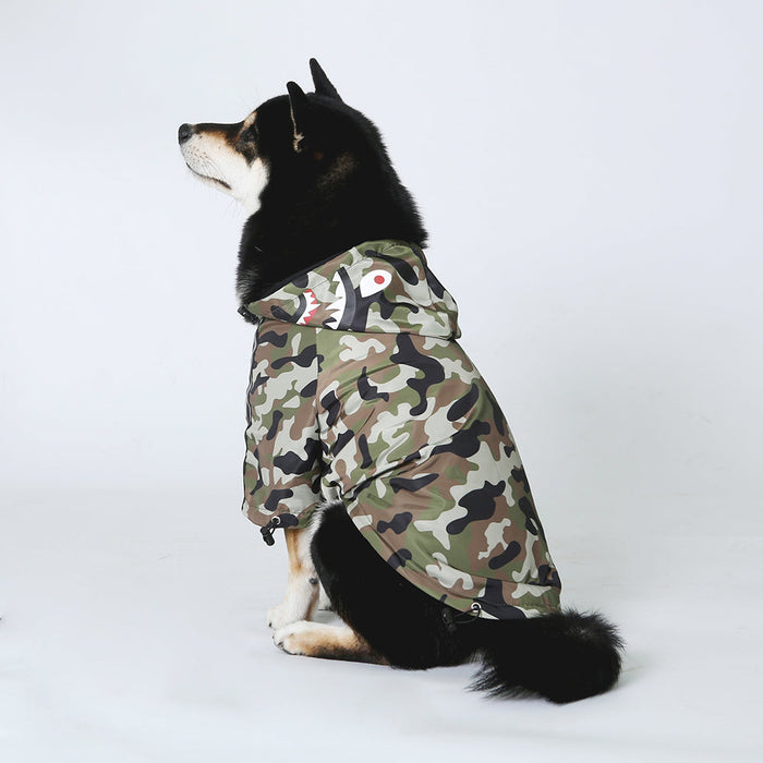 Furr Baby Gifts Dog Face Windproof Waterproof Reflective Pet Cat Dog Jacket