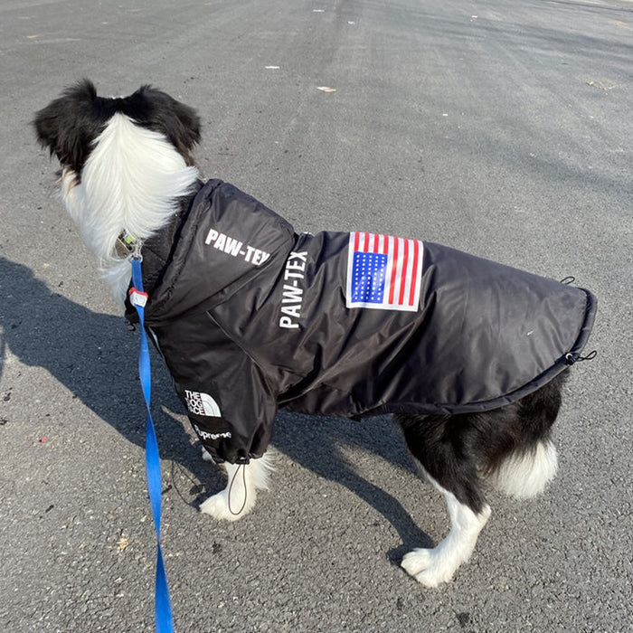 Furr Baby Gifts Dog Face Windproof Waterproof Reflective Pet Cat Dog Jacket
