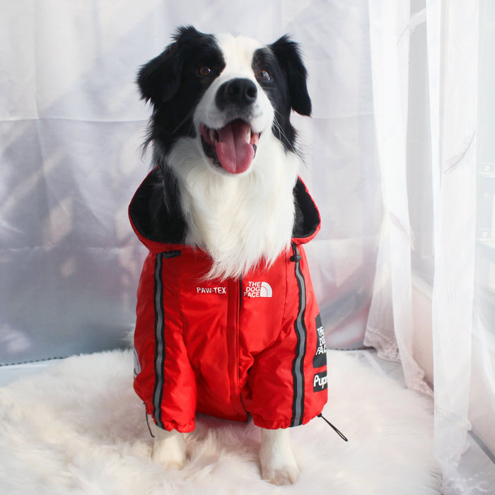 Furr Baby Gifts Dog Face Windproof Waterproof Reflective Pet Cat Dog Jacket