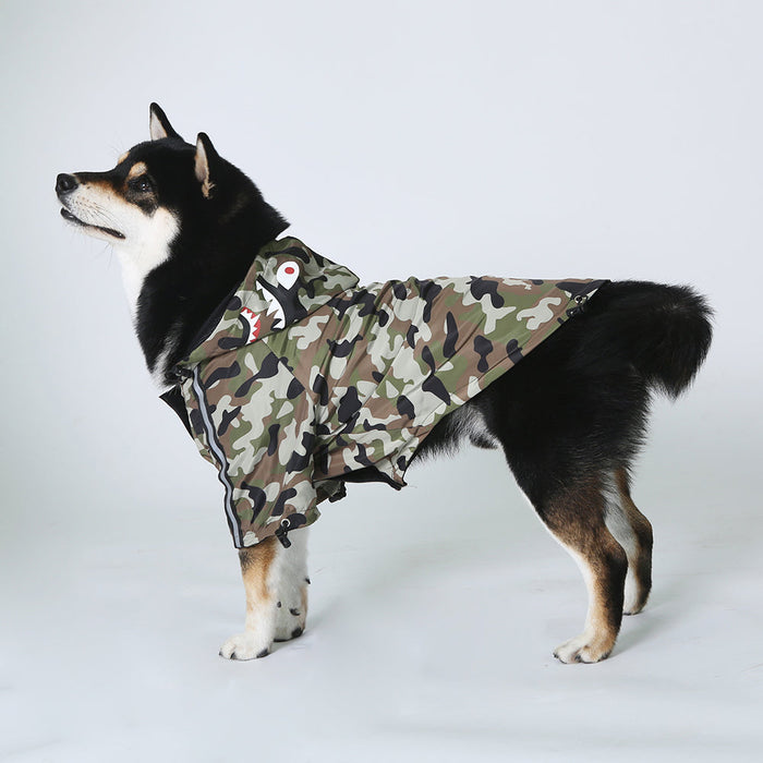 Furr Baby Gifts Dog Face Windproof Waterproof Reflective Pet Cat Dog Jacket