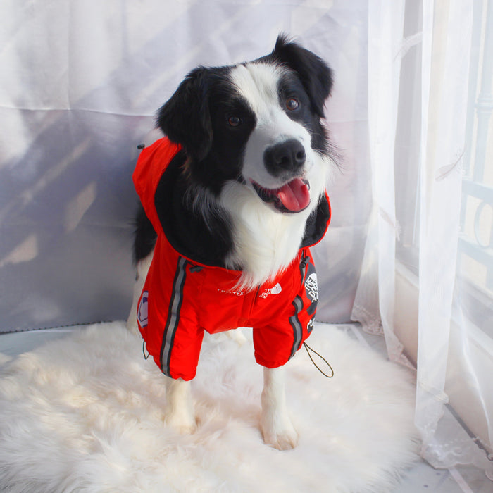 Furr Baby Gifts Dog Face Windproof Waterproof Reflective Pet Cat Dog Jacket