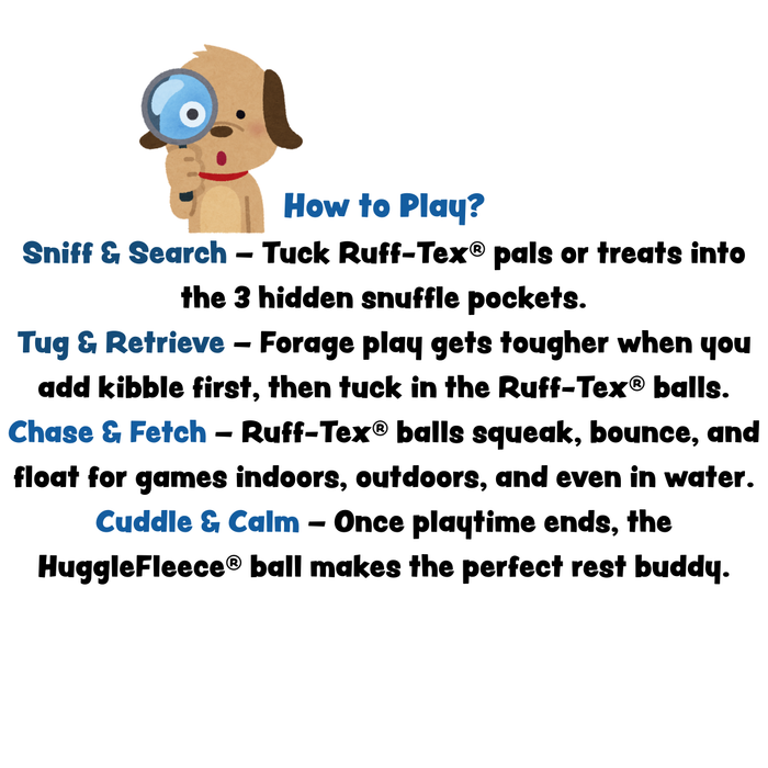HuggleHounds HuggleSnuffles™ SnuffleSphere™ Puzzle Ball Dog Toy